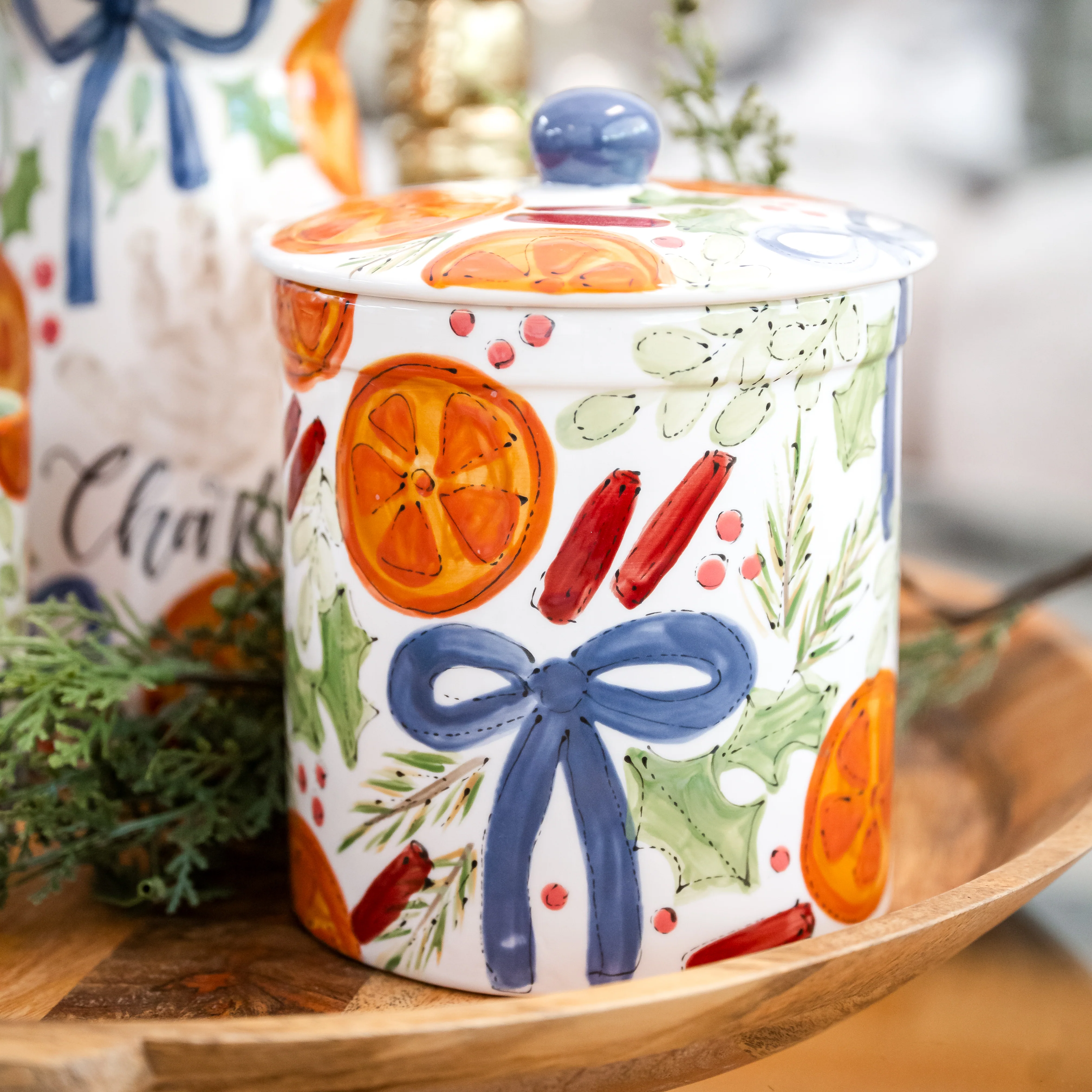 Citrus Garland Petite Cookie Jar