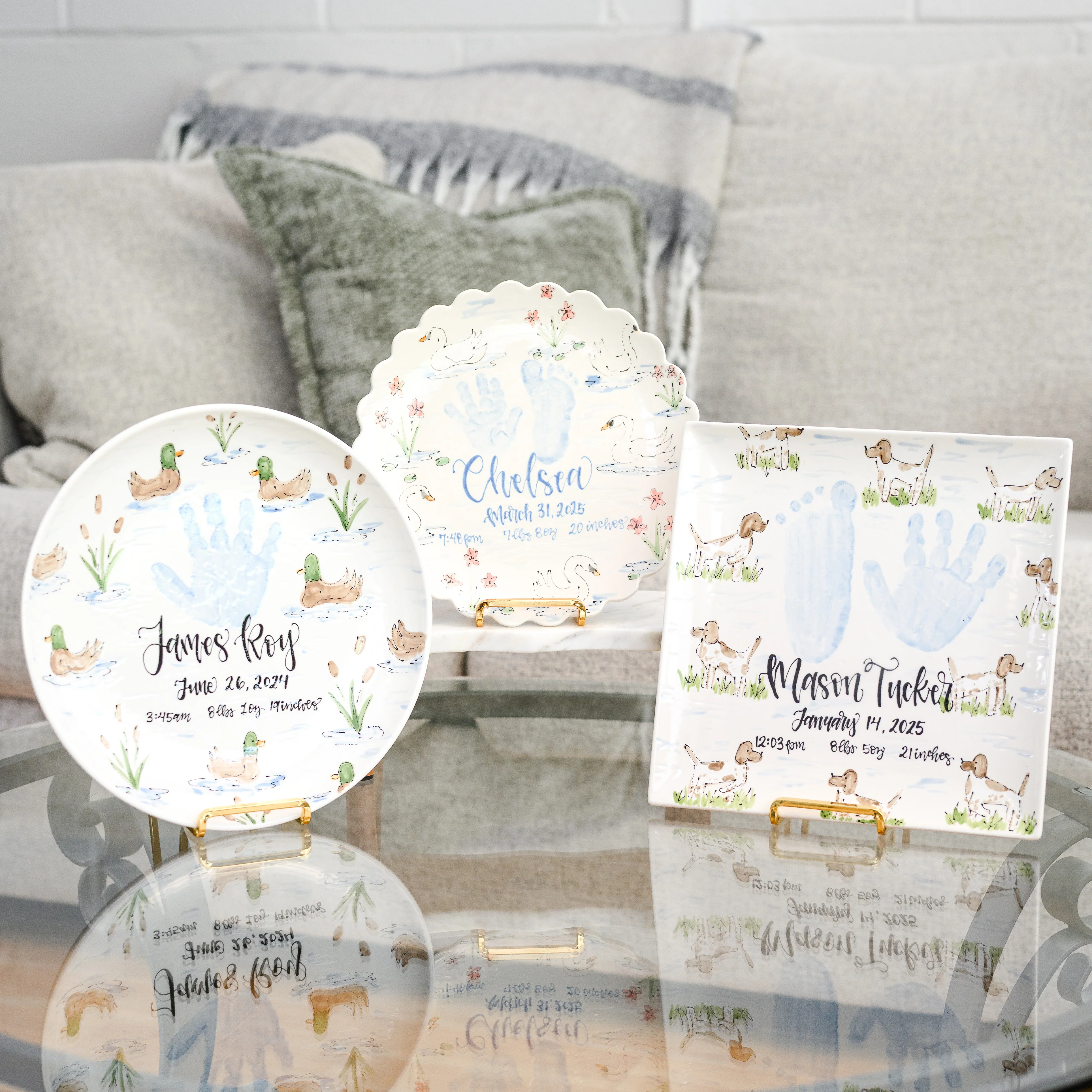 Baby Birth Stats Petite Platter