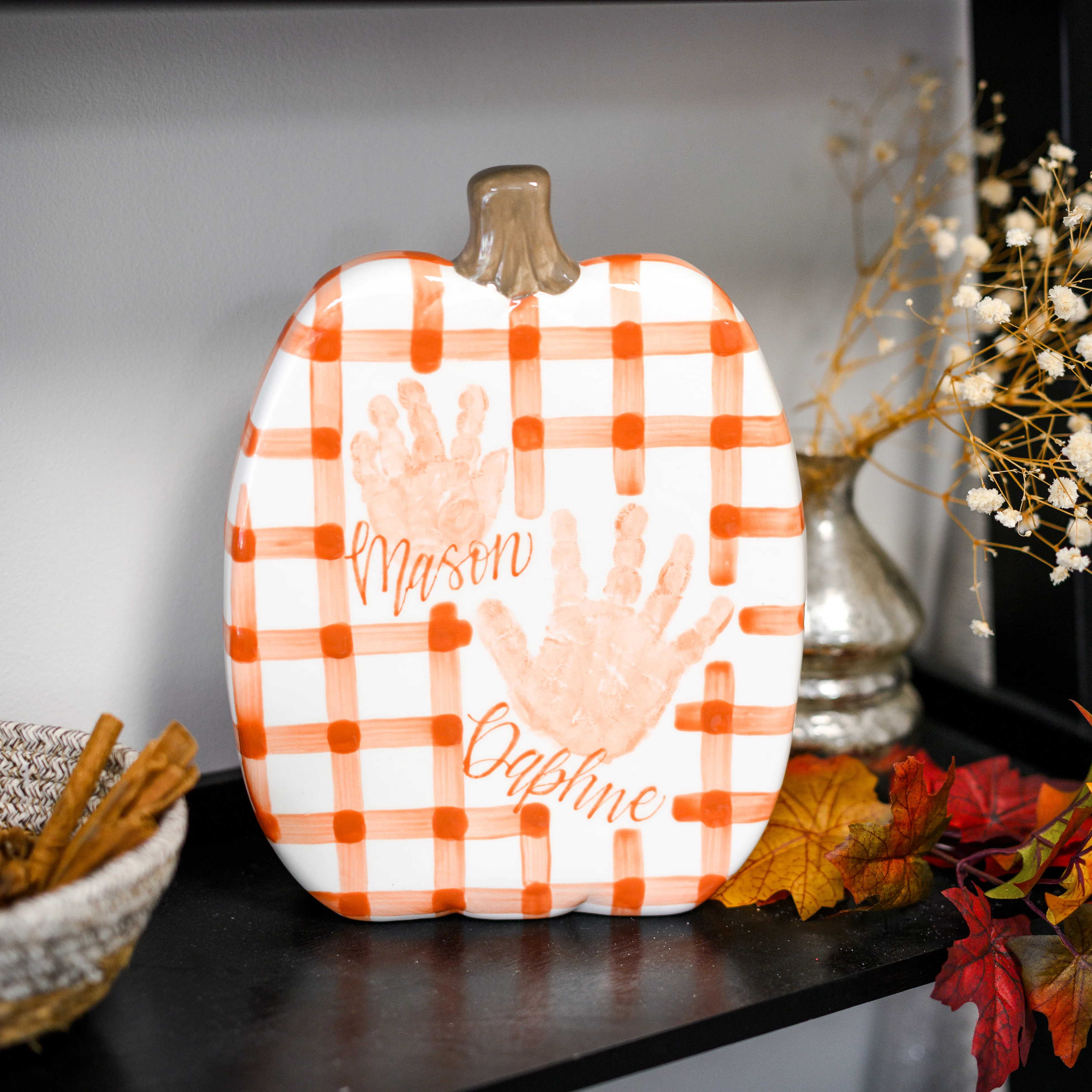 Gingham Flat Pumpkin