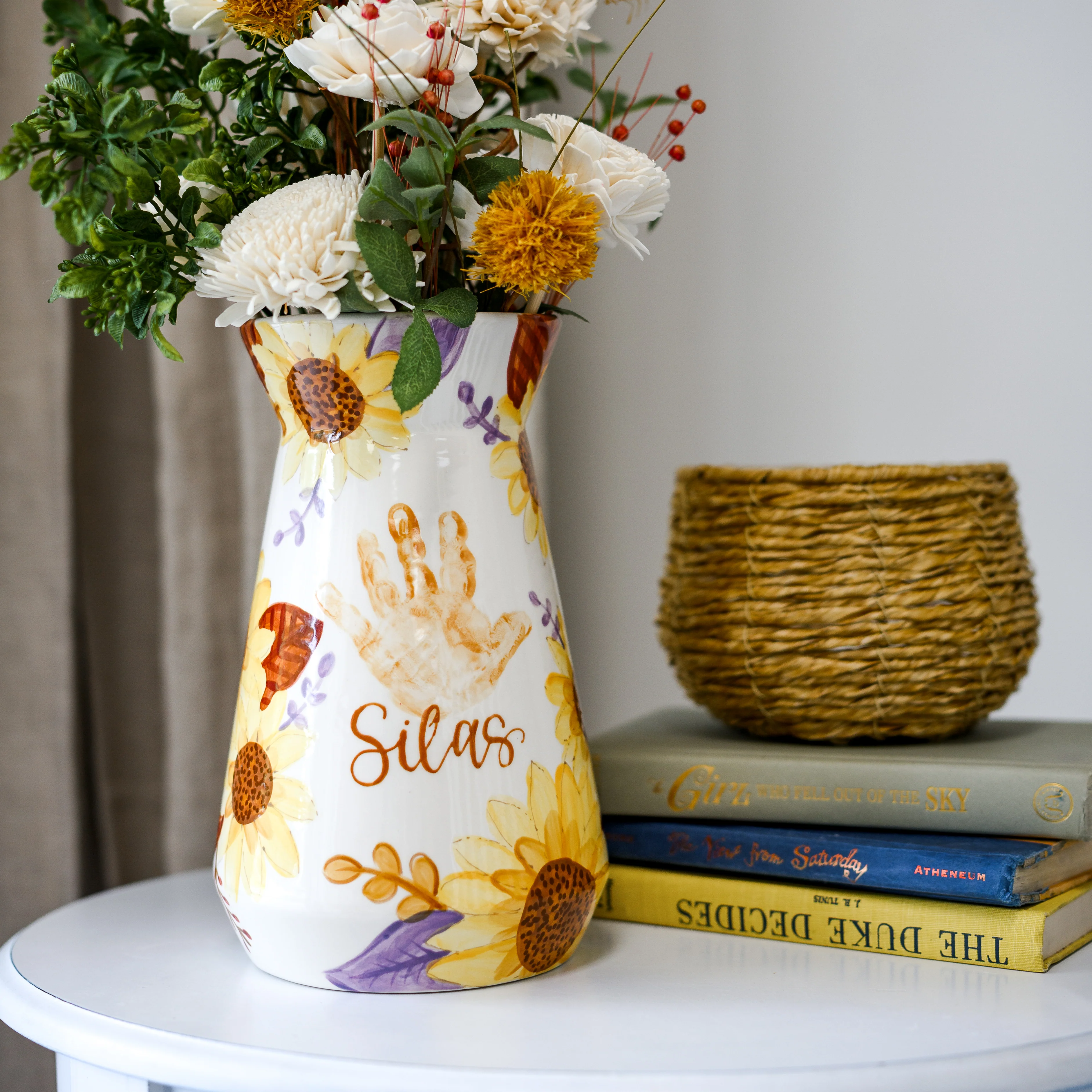 Fall Sunflowers Vase