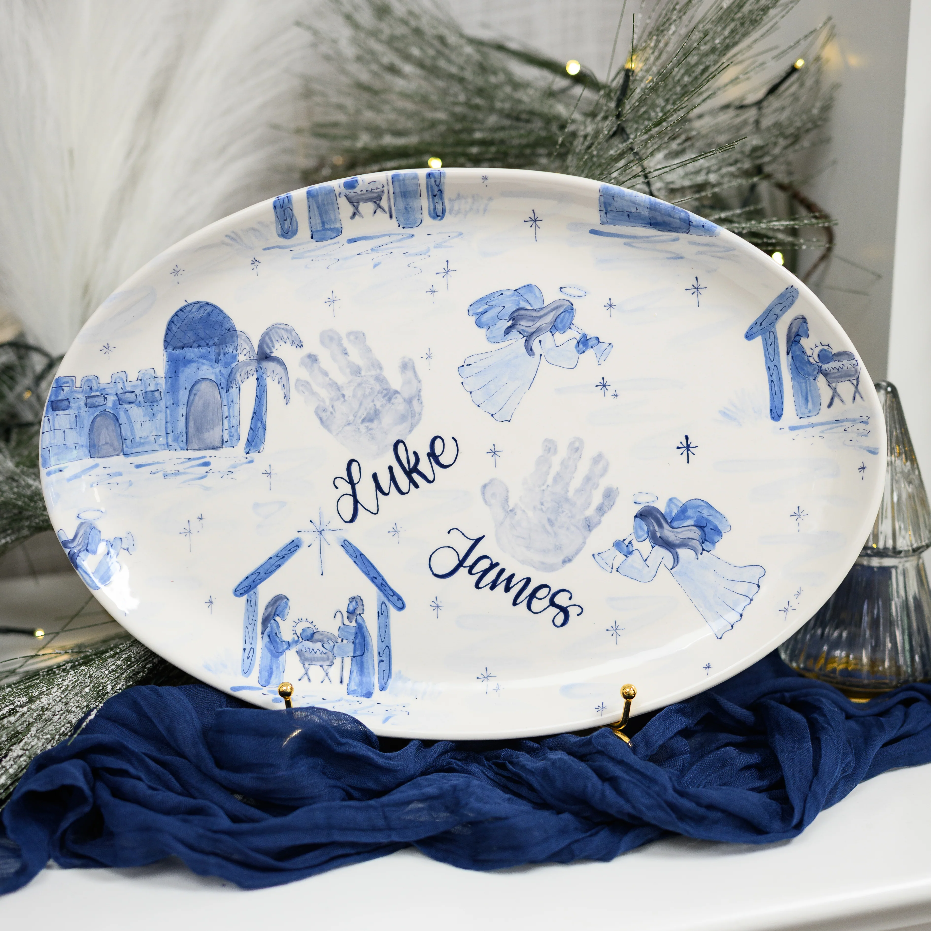 O Holy Night Wide Platter