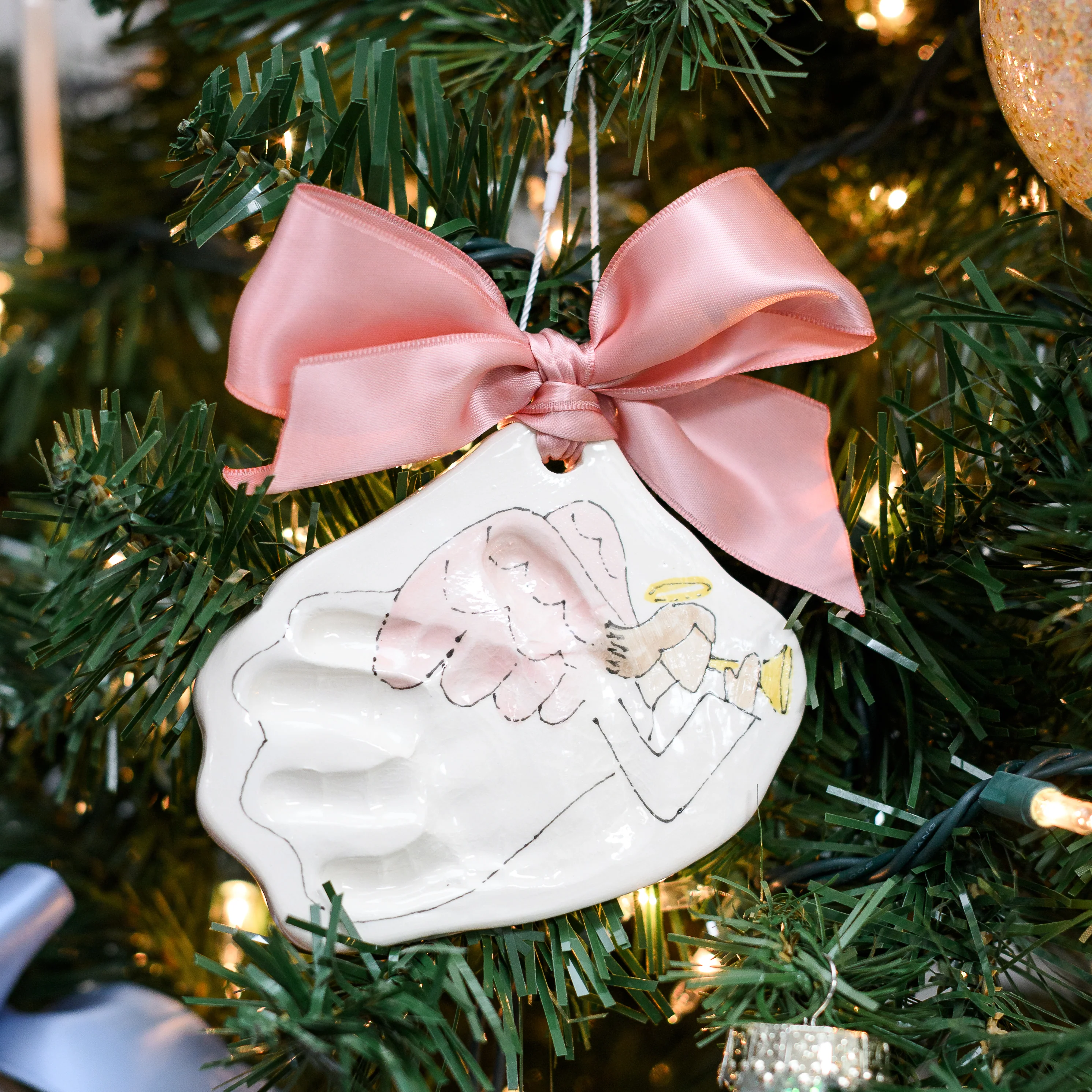 Angel Clay Ornament