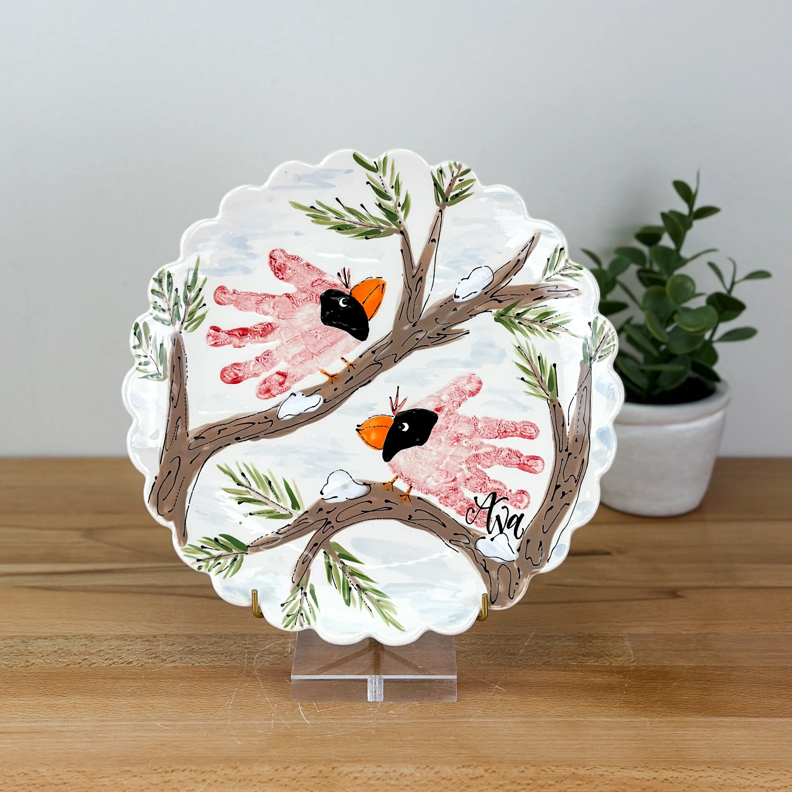 Cardinal Petite Platter