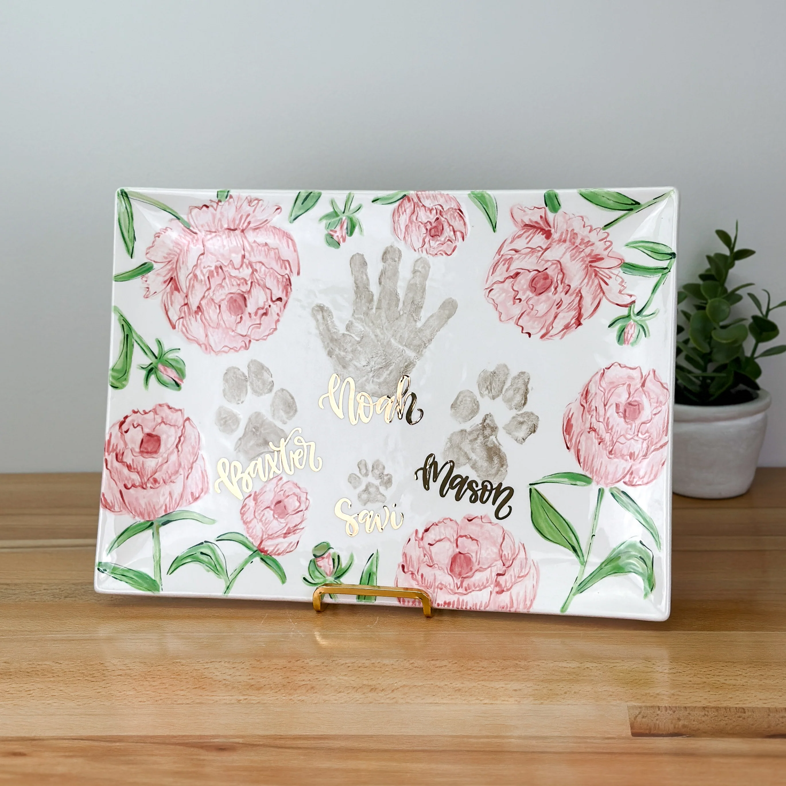 Peony Wide Platter