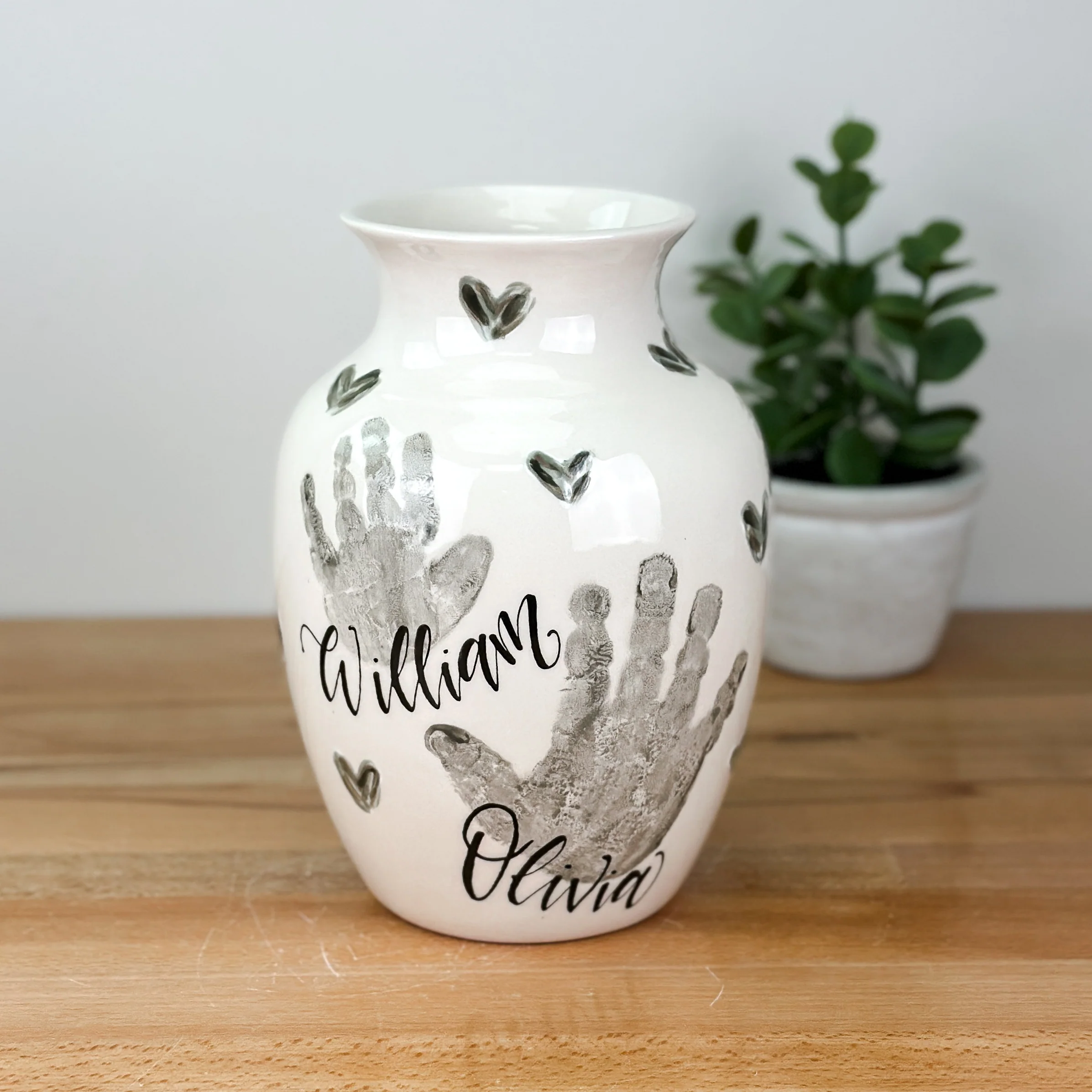 Textured Hearts Petite Vase