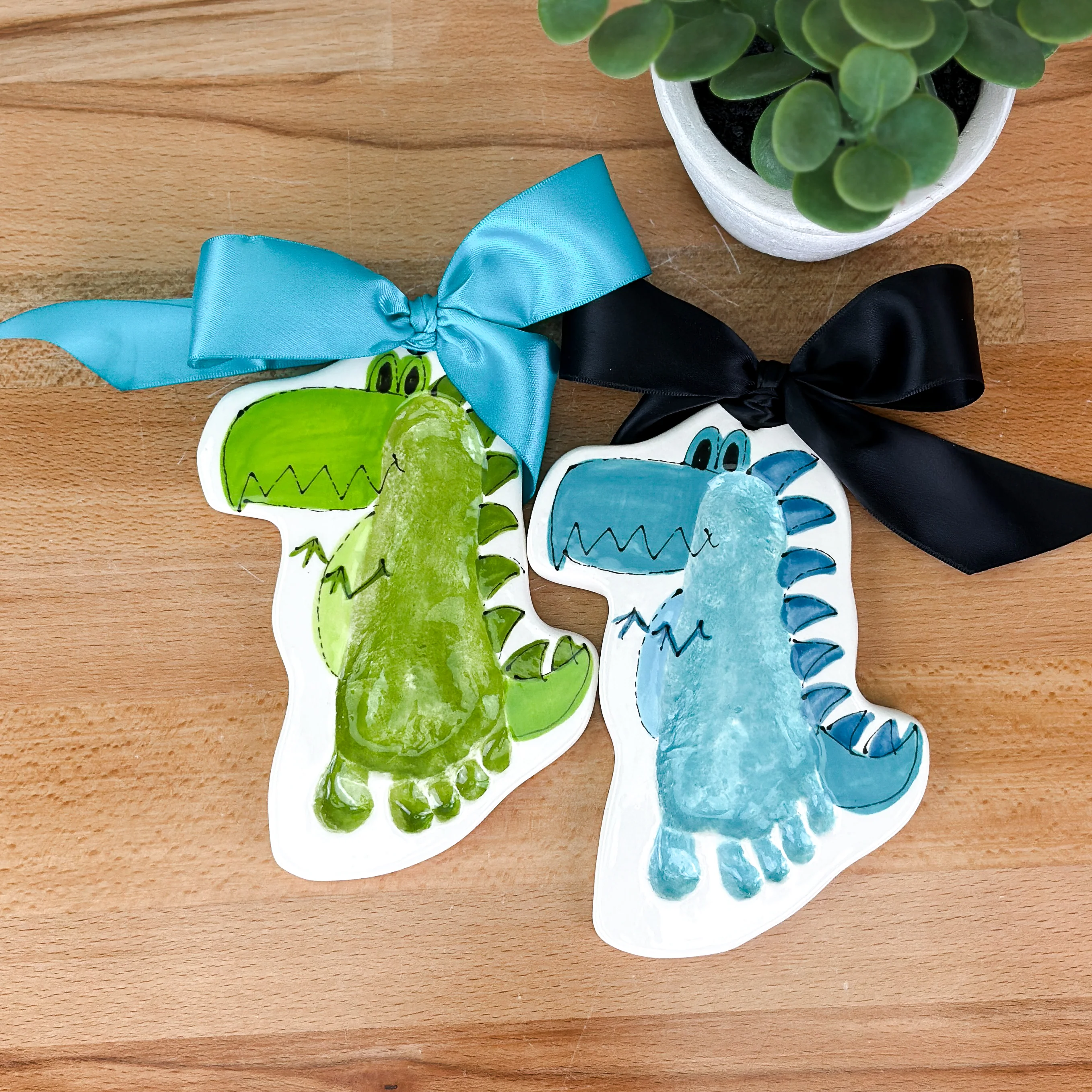 T-Rex Dinosaur Clay Ornament