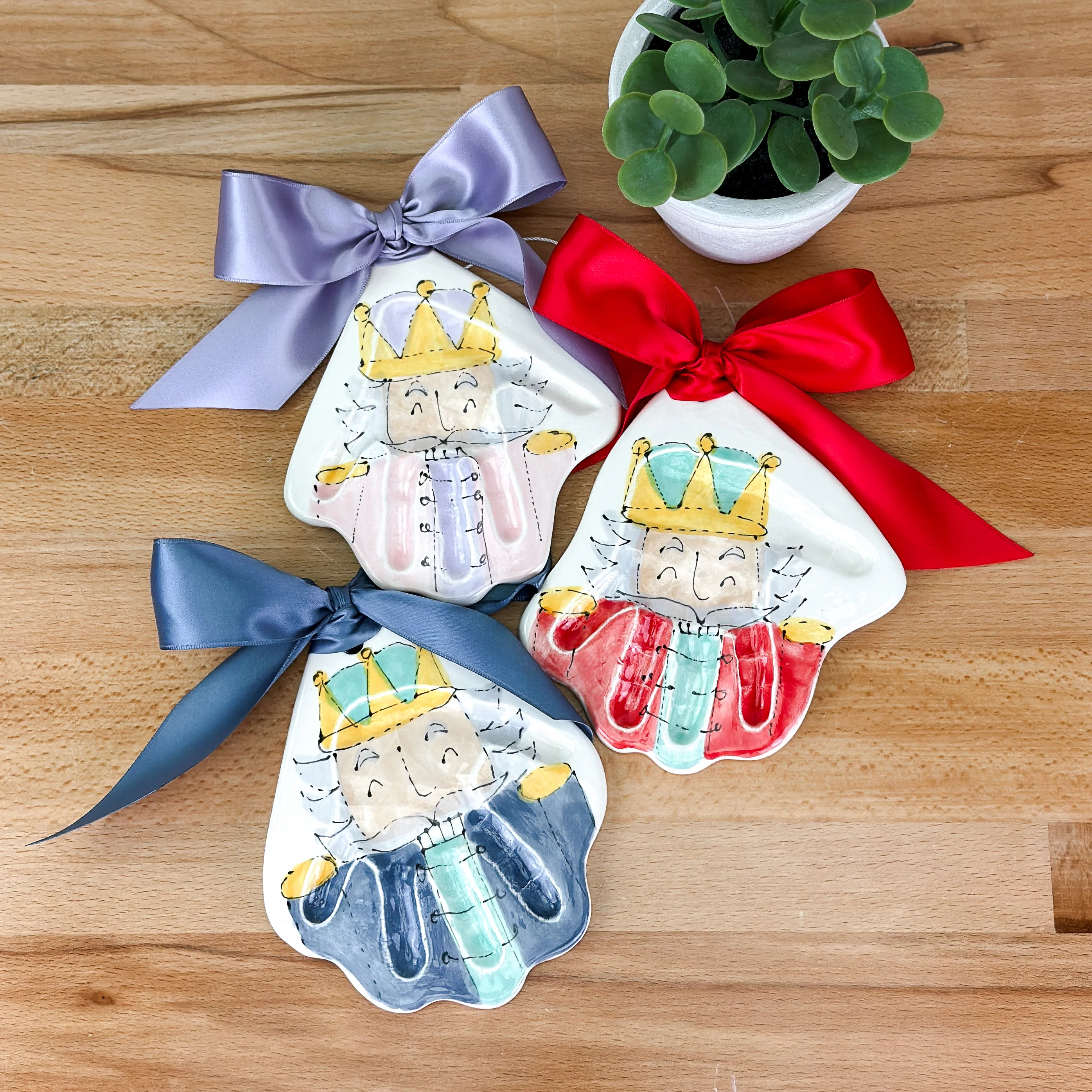 Nutcracker Clay Ornament