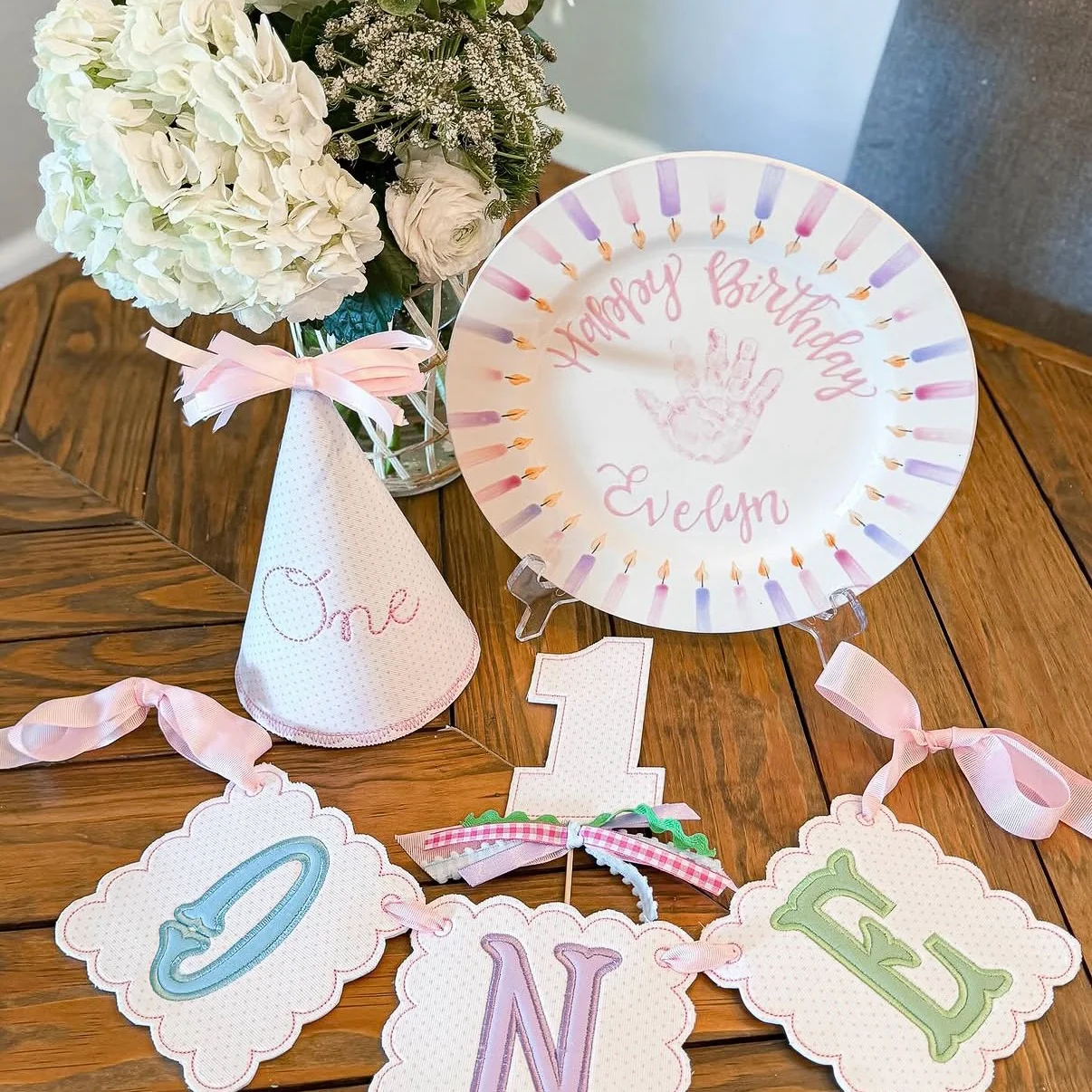Candles Birthday Cake Plate
