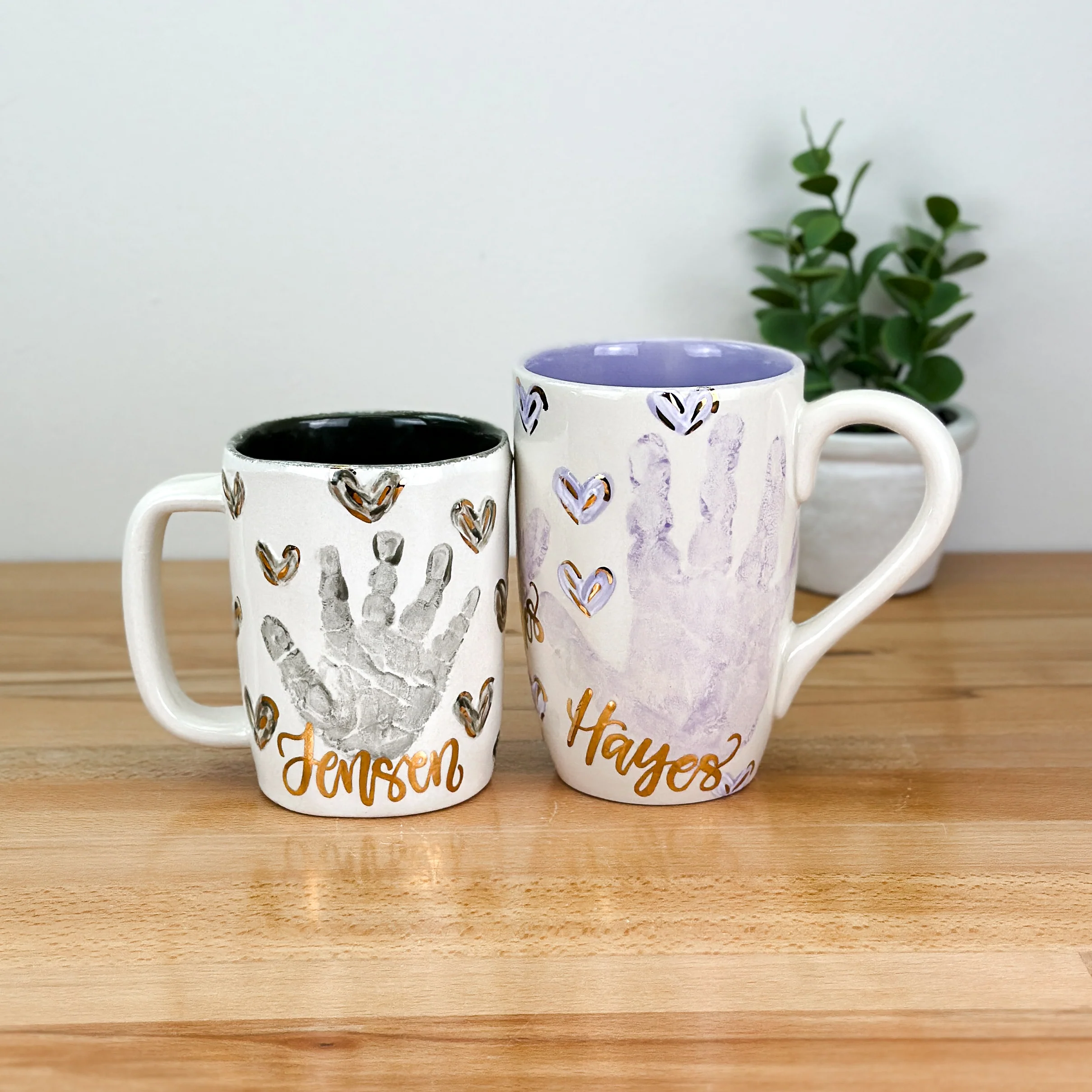 Textured Hearts Mug