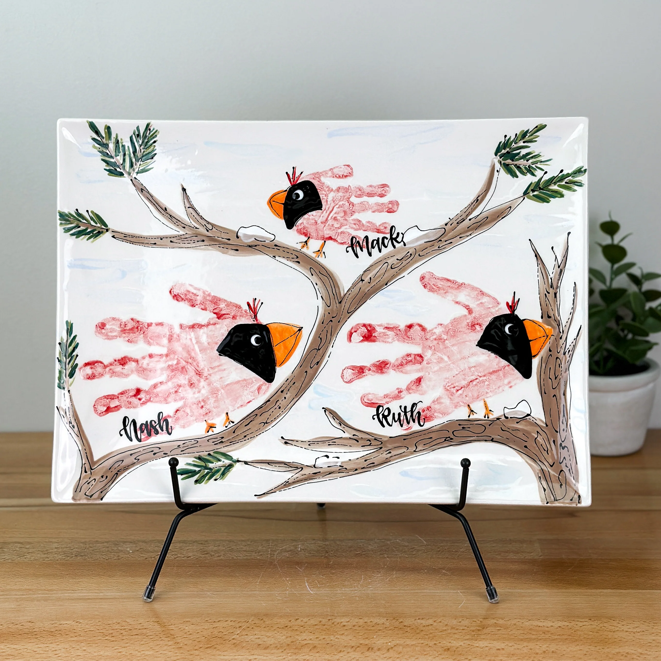Cardinal Wide Platter