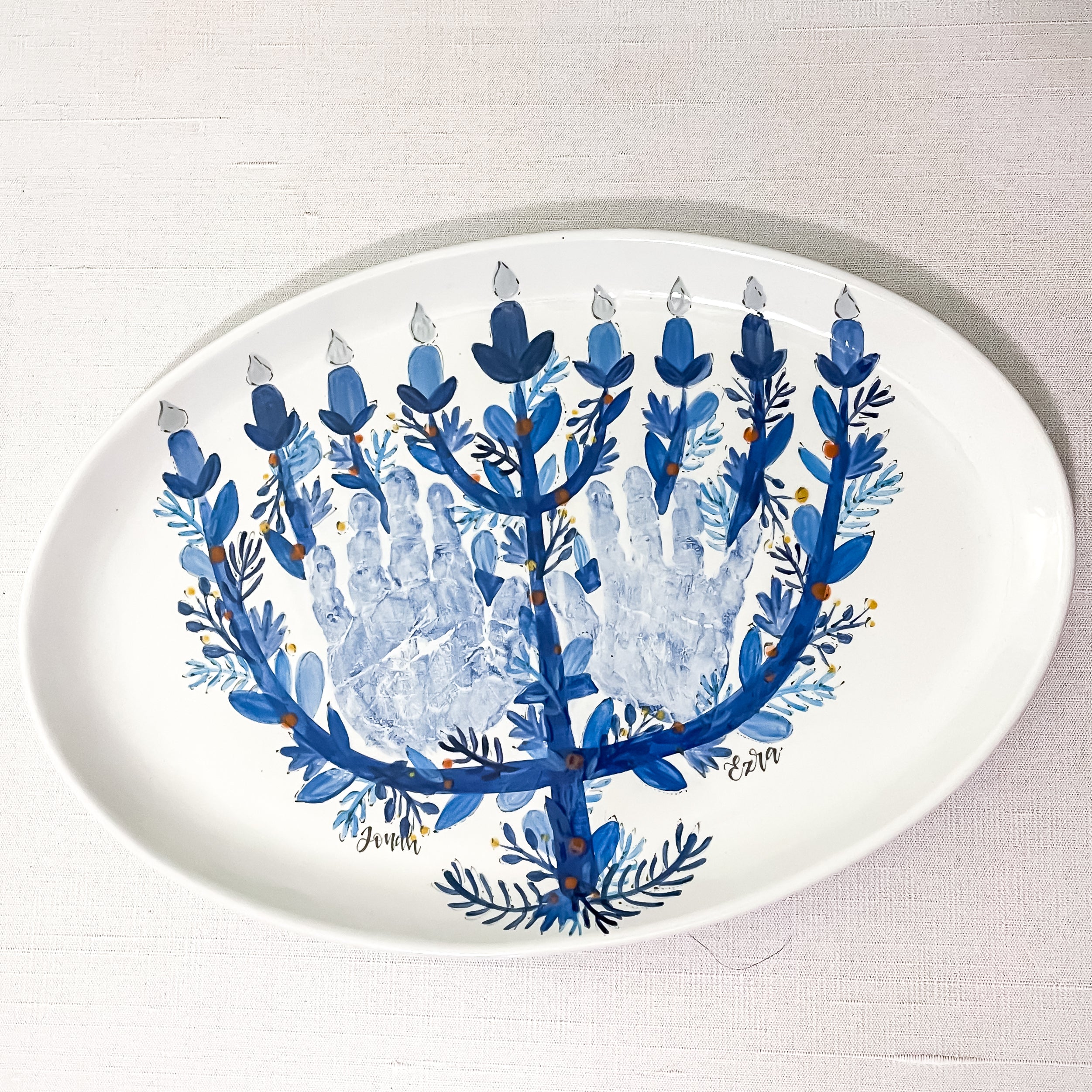 Menorah Wide Platter