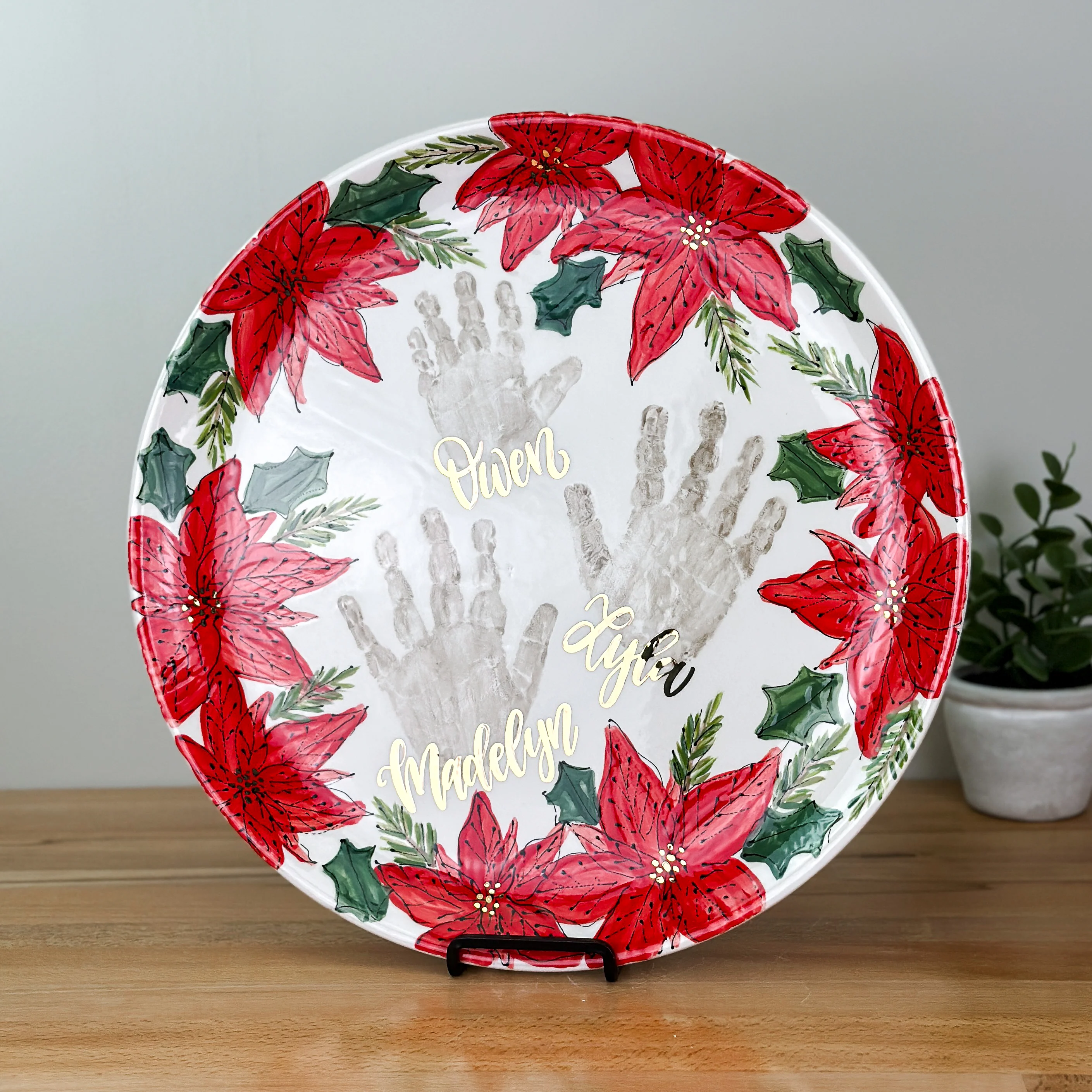 Poinsettia XL Platter