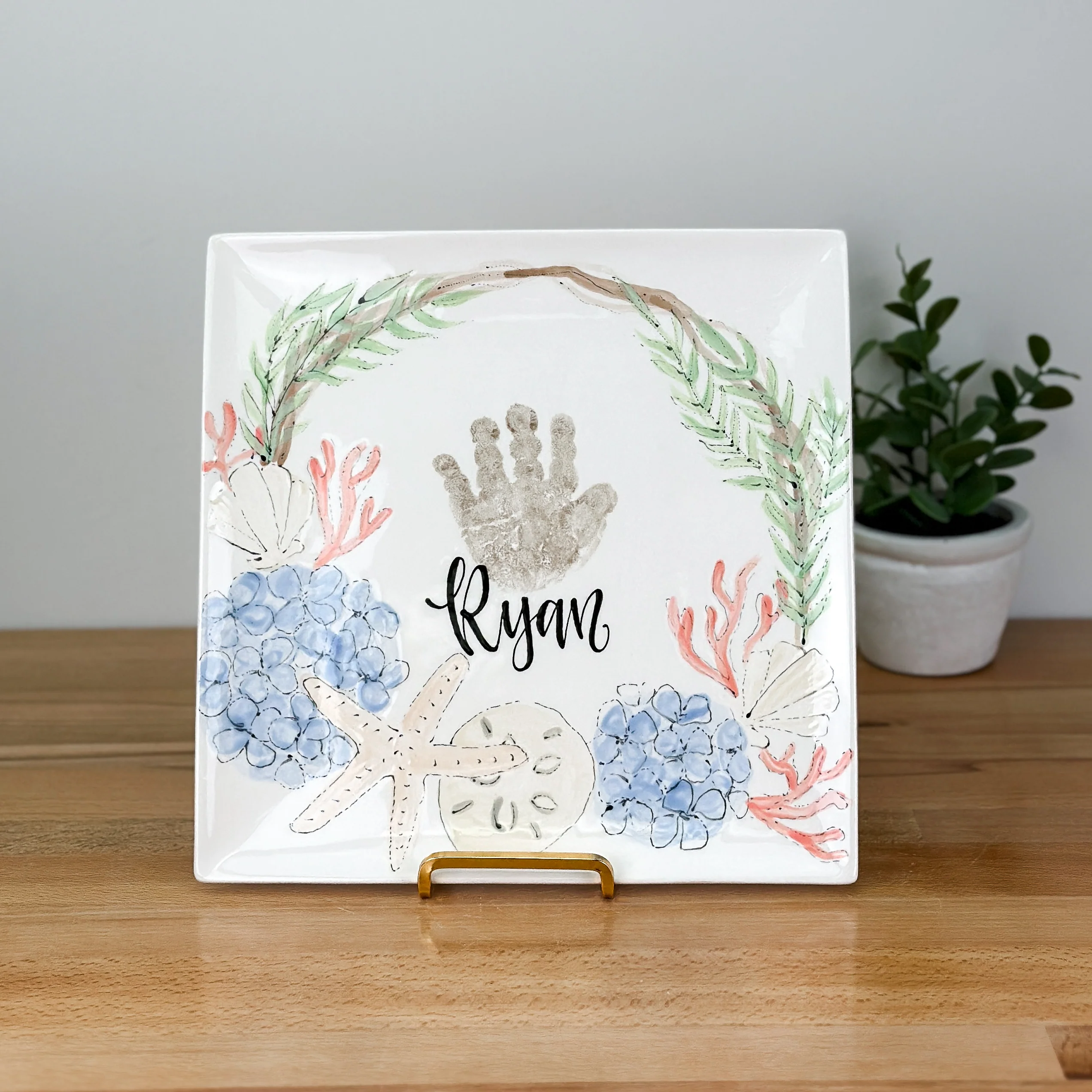 Coastal Wreath Petite Platter