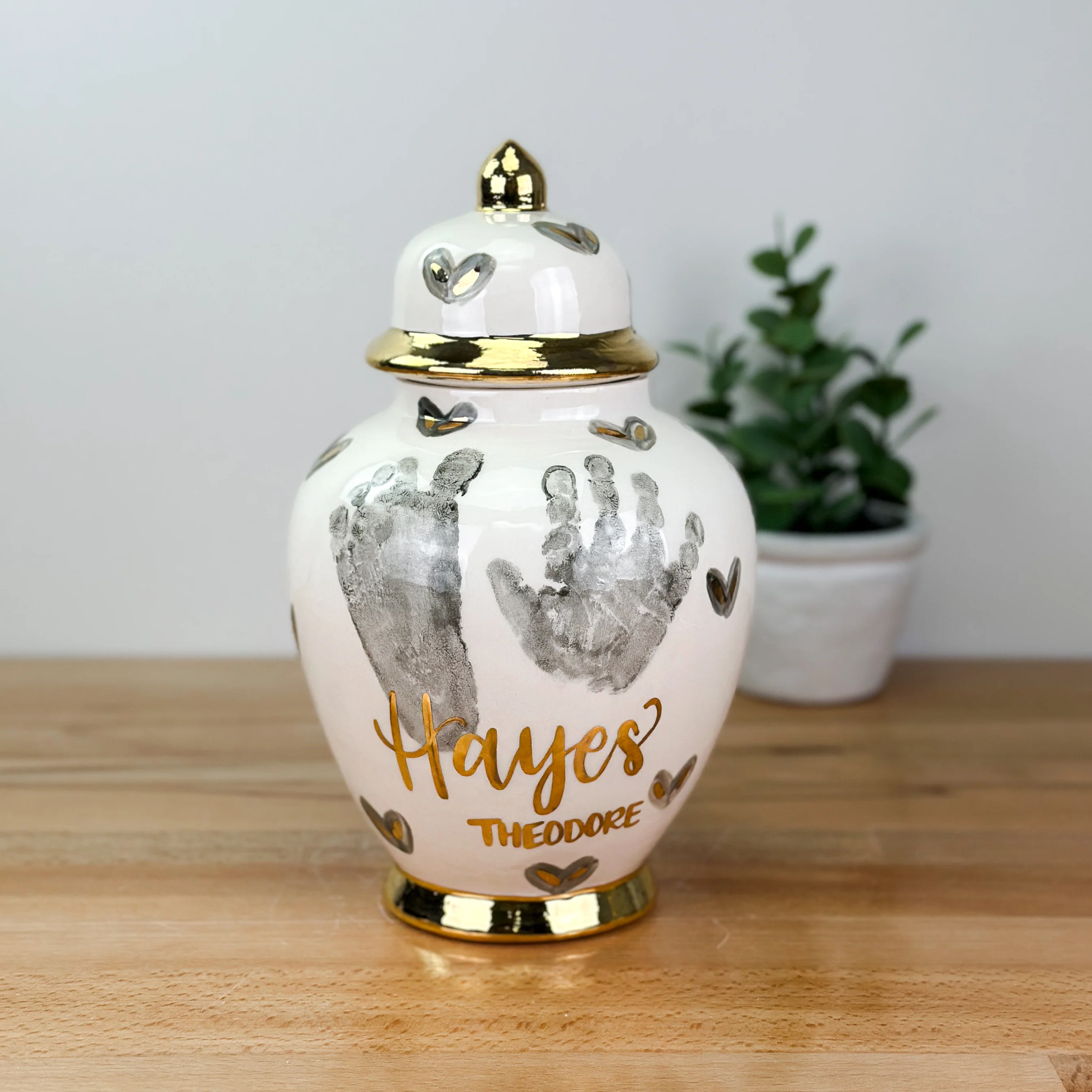 Textured Hearts Tyler Ginger Jar