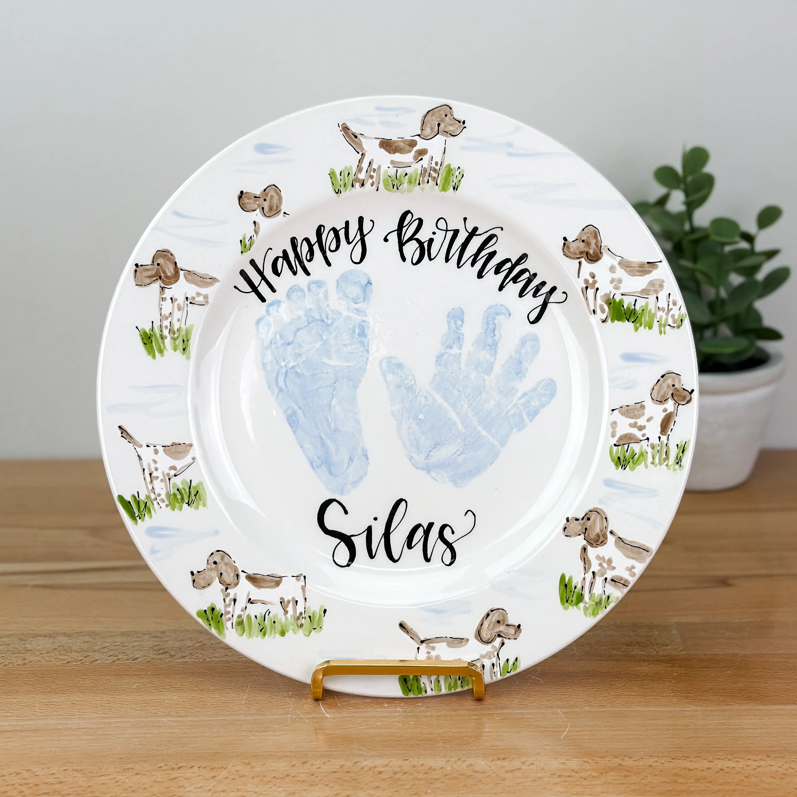 Pointers Birthday Cake Plate