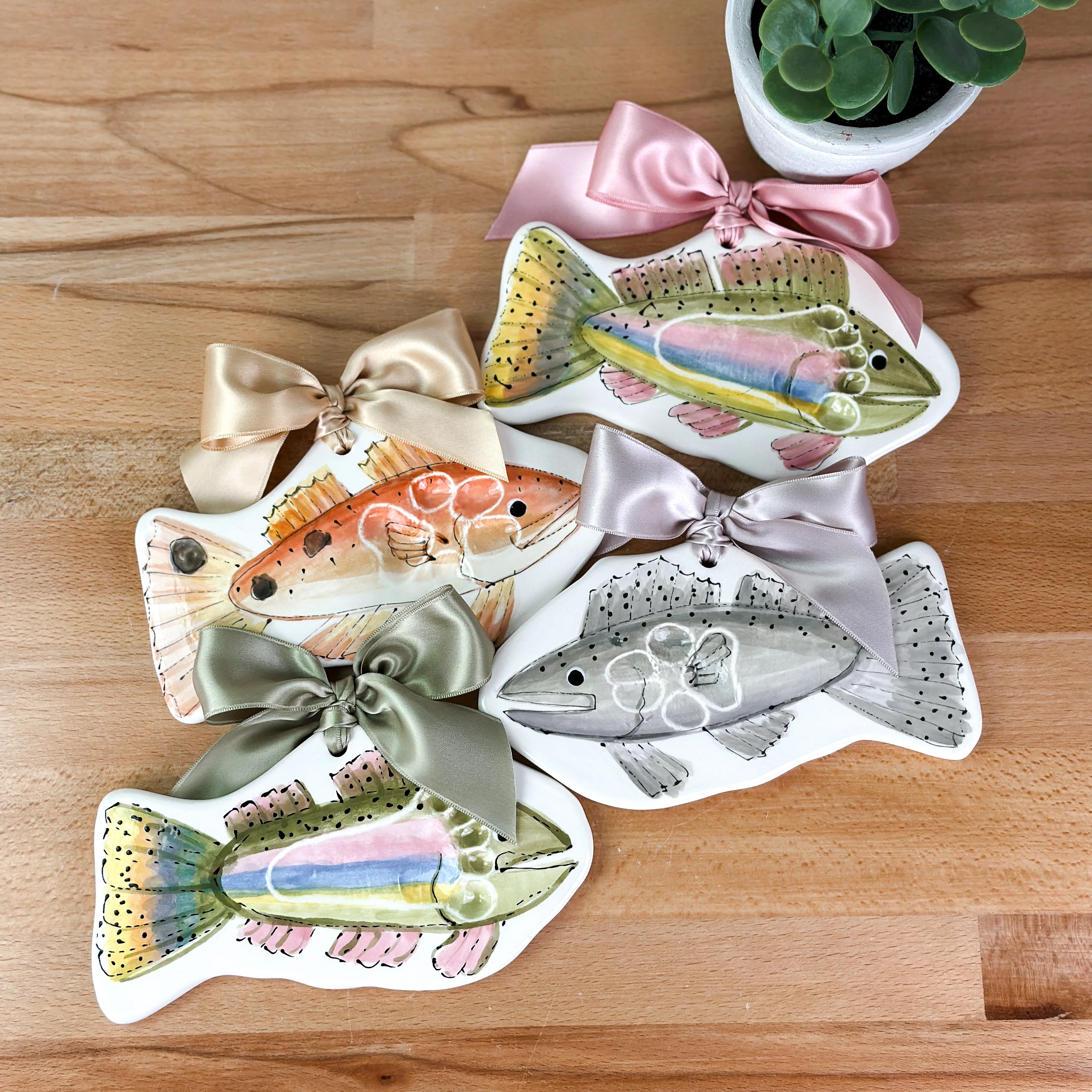 Trout Clay Ornament