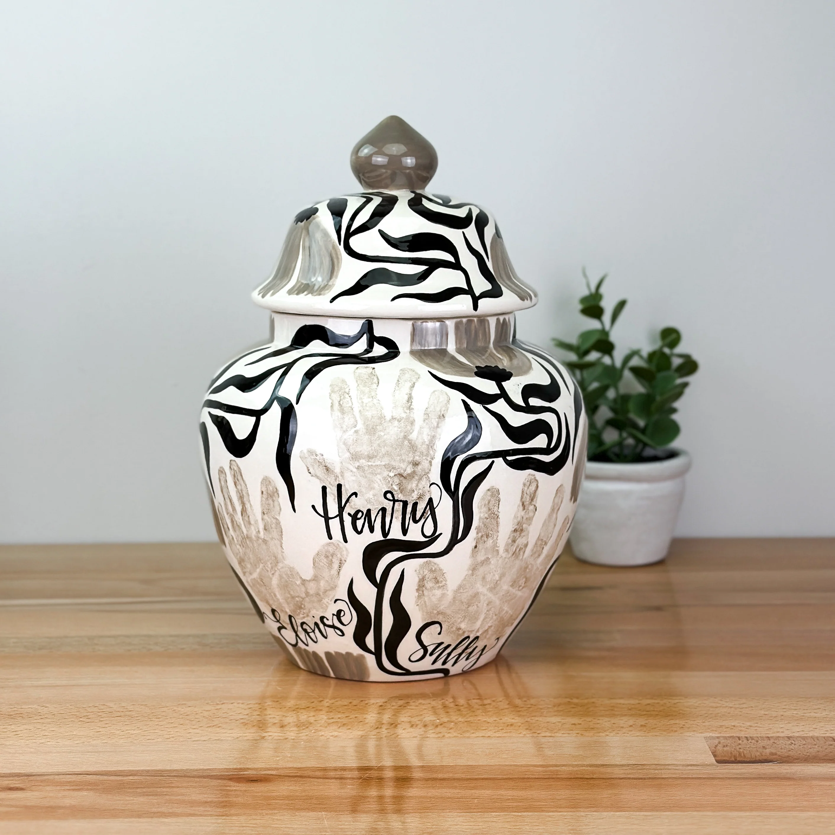 Art Deco Flowers Meghan Jar