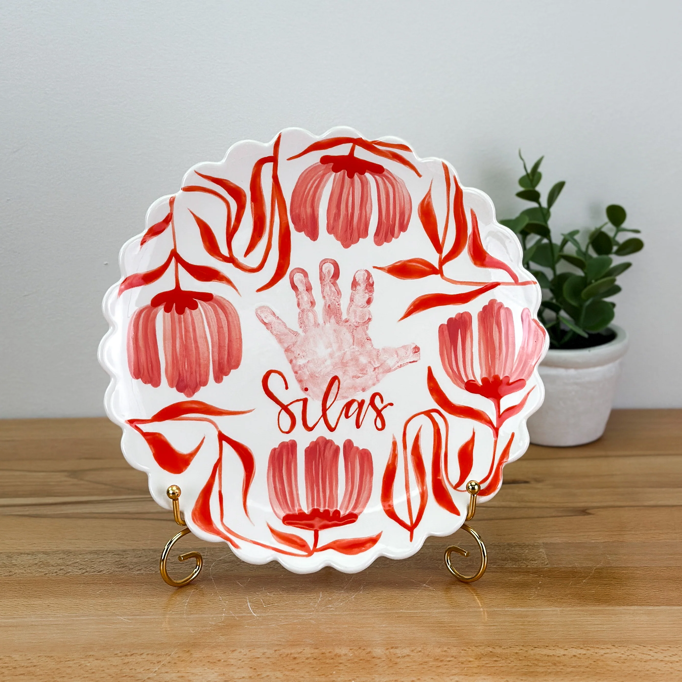 Art Deco Flowers Petite Platter