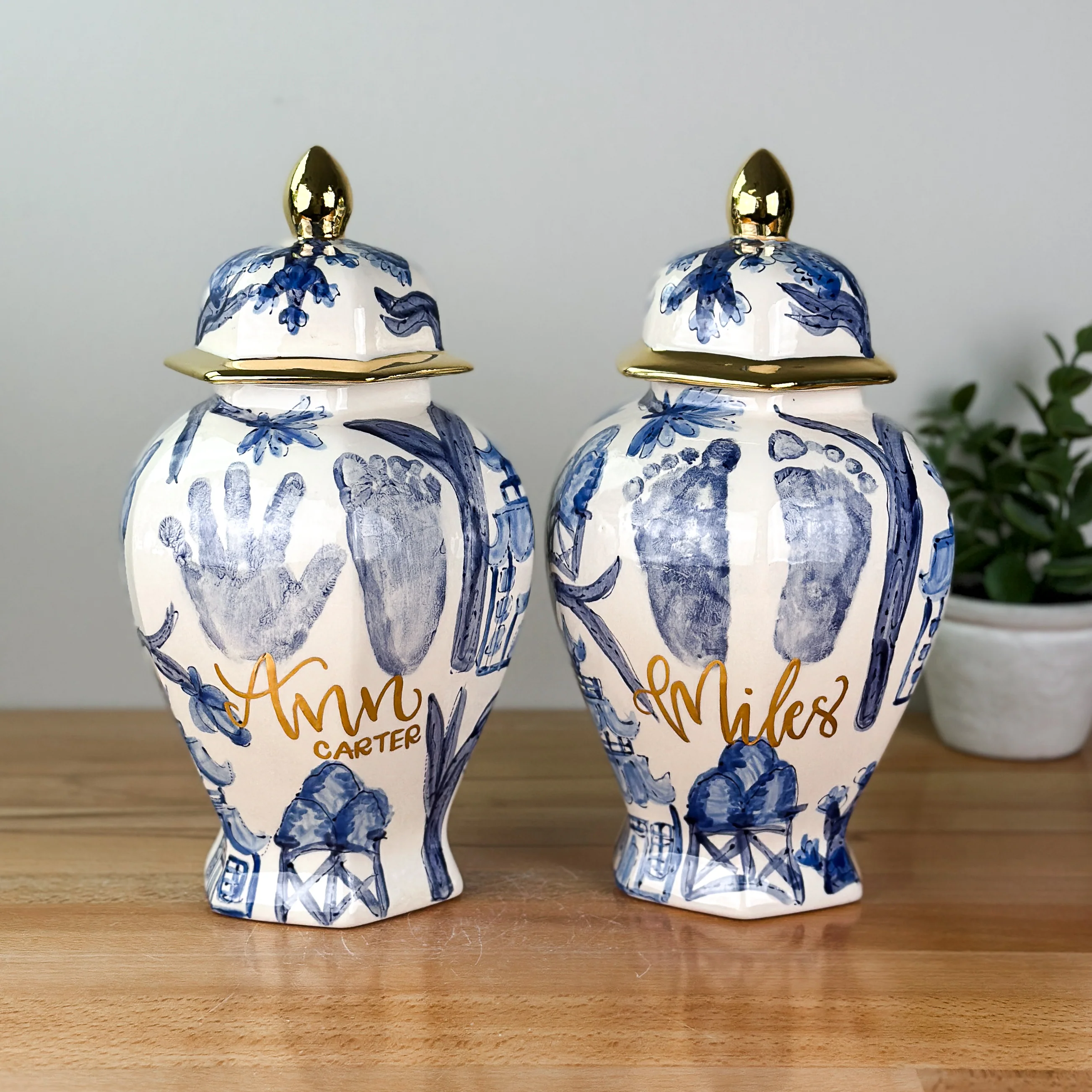 Classic Chinoiserie Keehln Ginger Jar