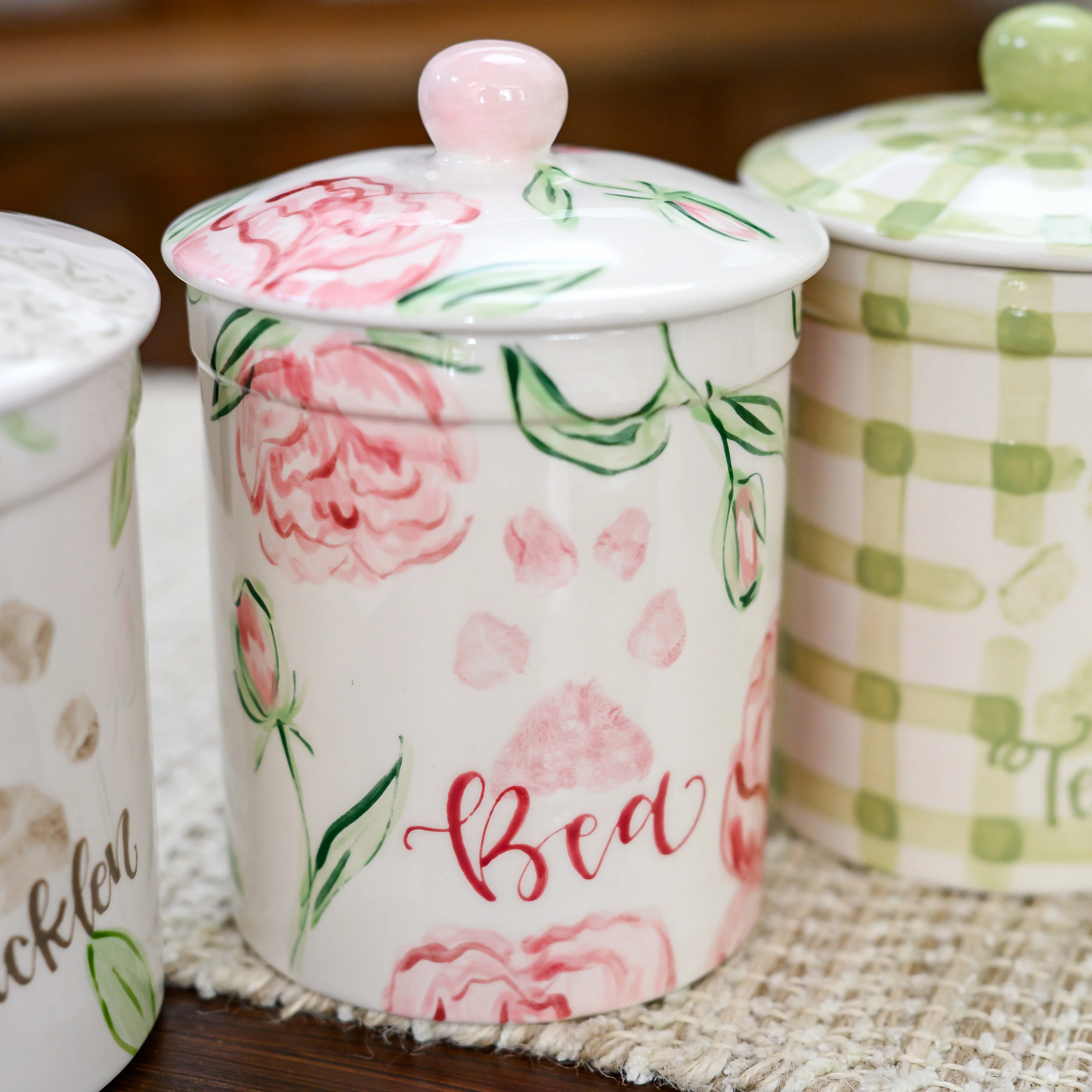 Peony Treat Jar