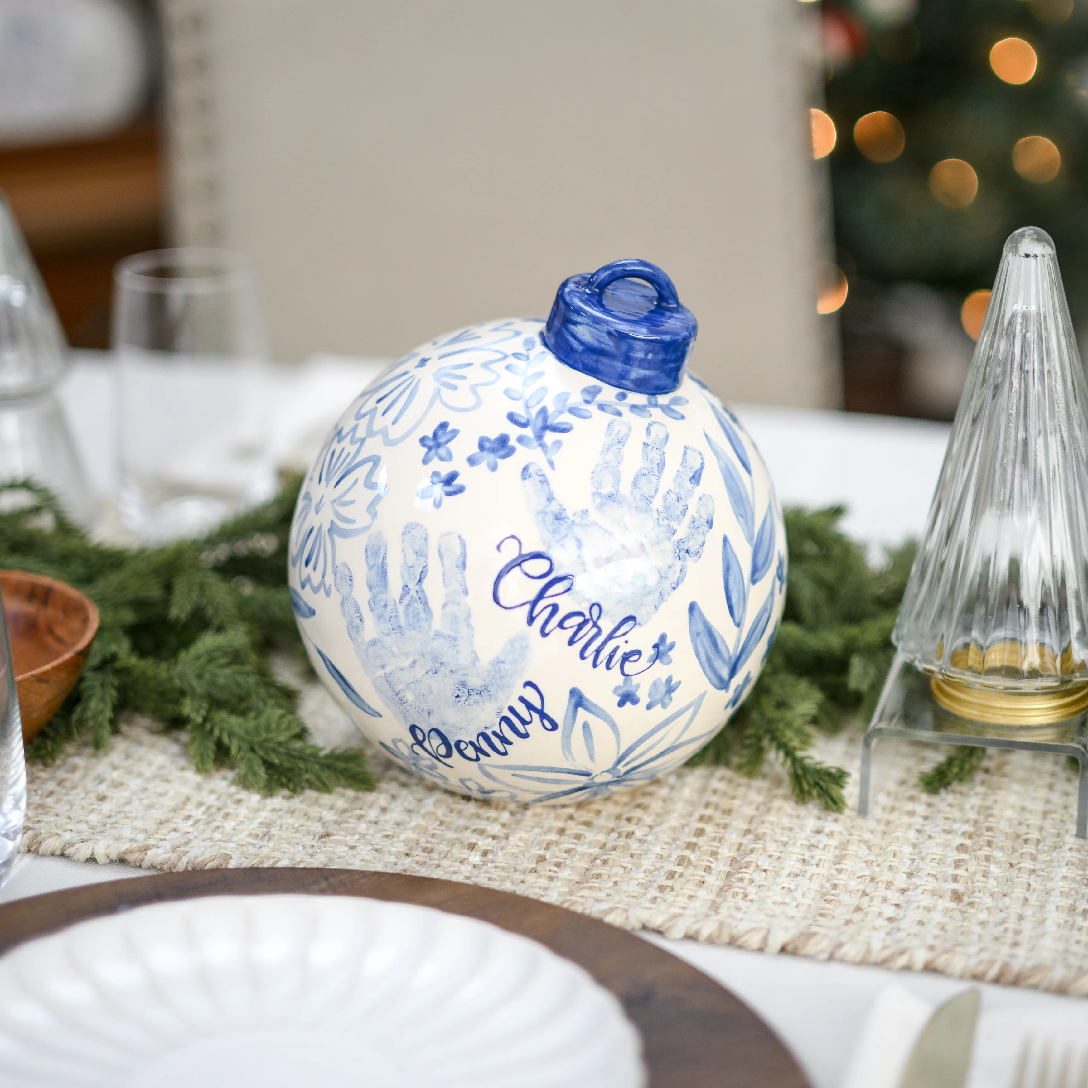 Floral Chinoiserie XL Ornament