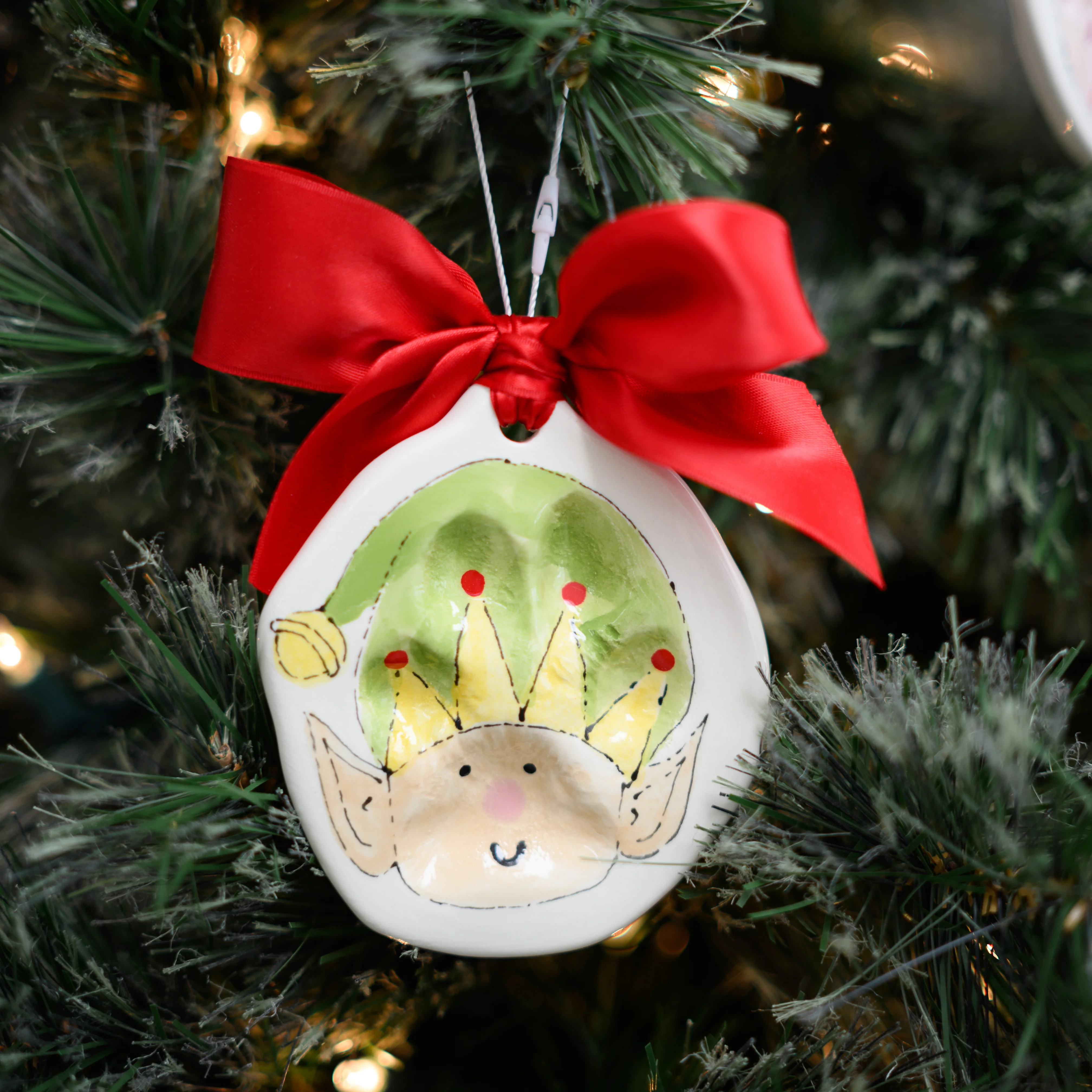 Elf Clay Ornament
