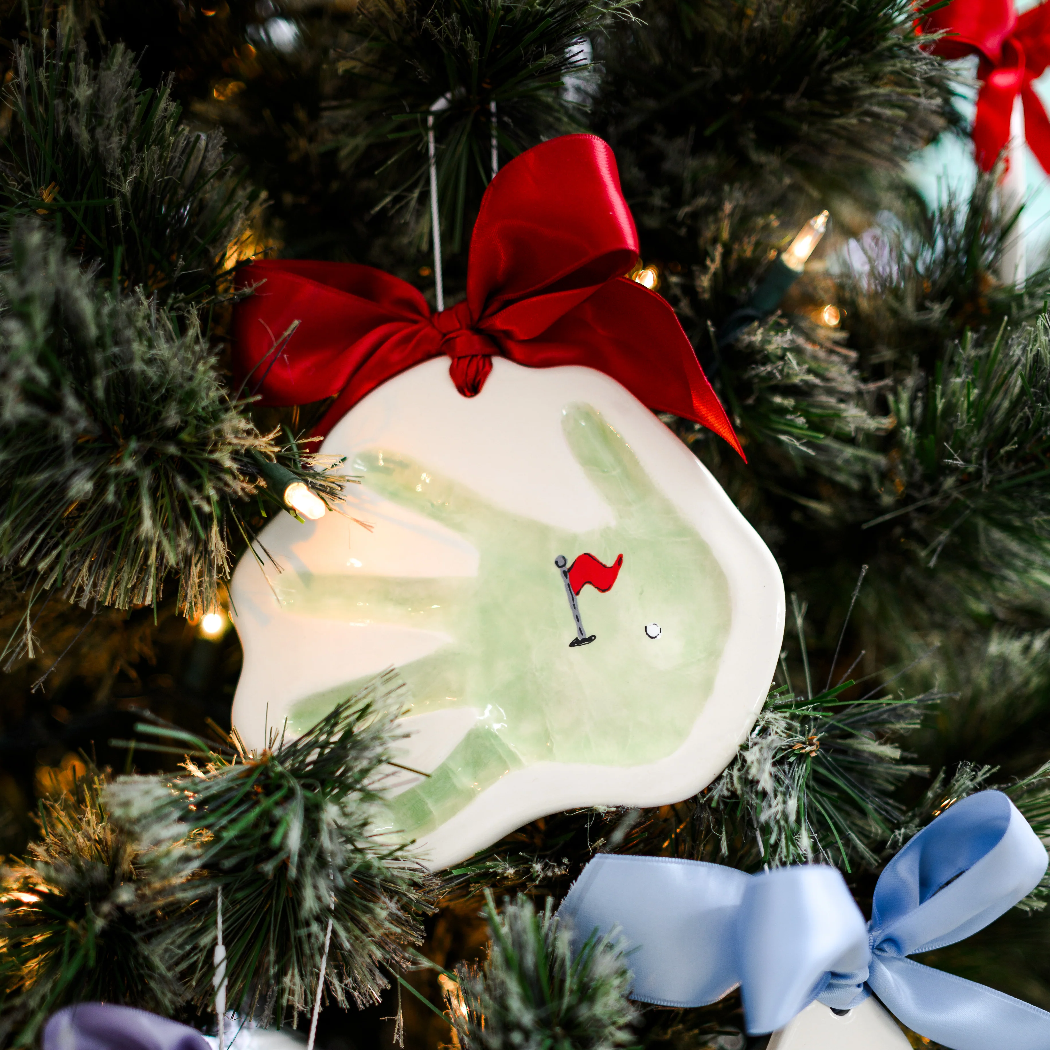 Golf Clay Ornament